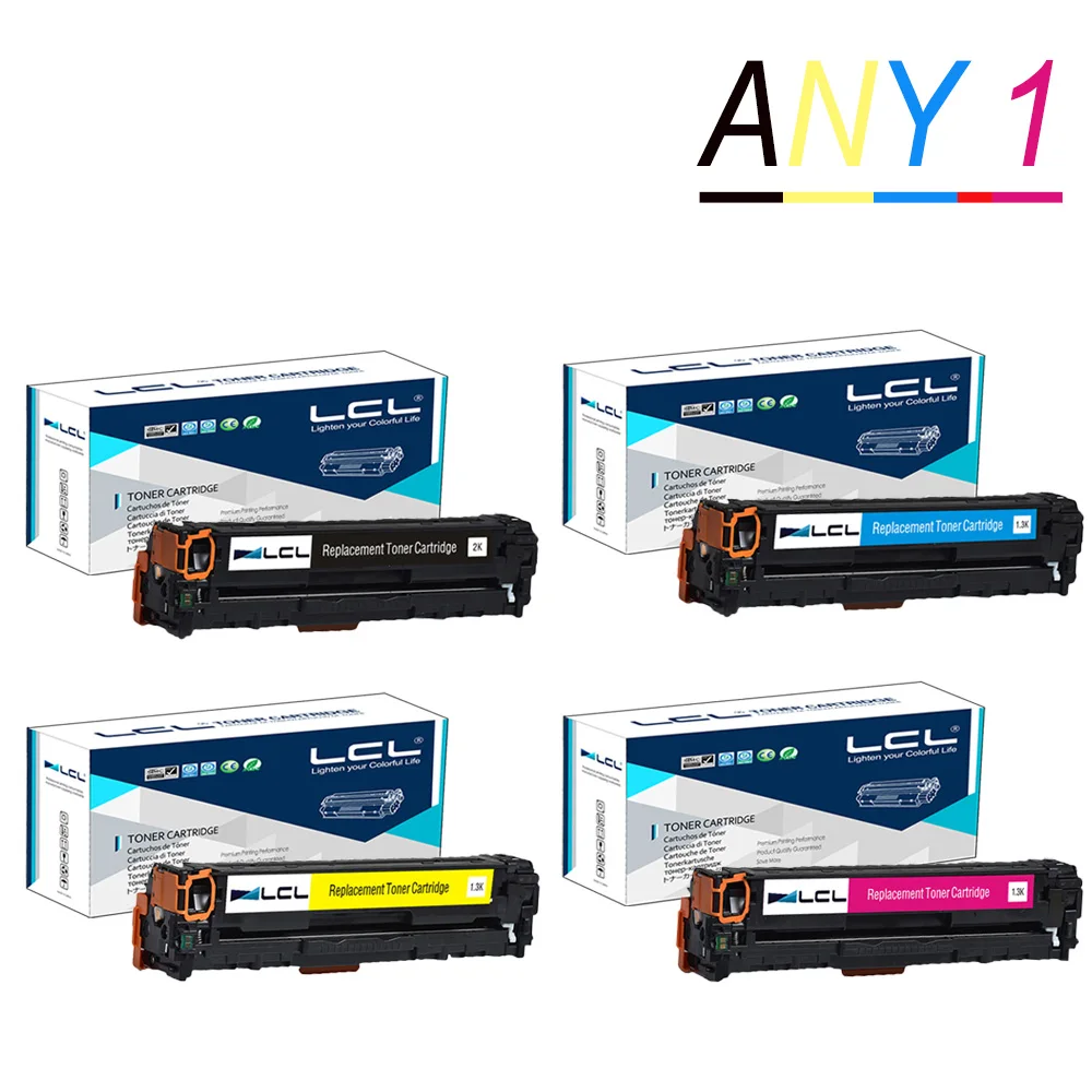 

Any1 LCL 128A CE320A CE321A CE322A CE323A 128 A (1-Pack) Laser Toner Cartridge for HP Color LaserJet CP1525/CM1415