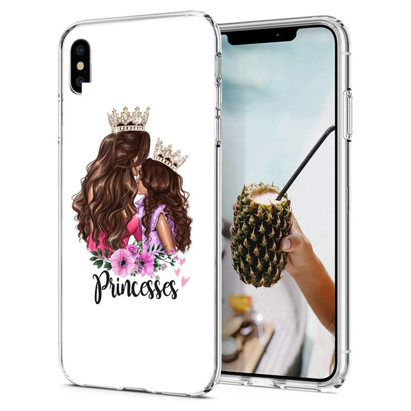 Чехол для iPhone 7 8 Plus 6 S/6 мягкий чехол из ТПУ дизайн Mom life flower X XS XR Max задняя крышка