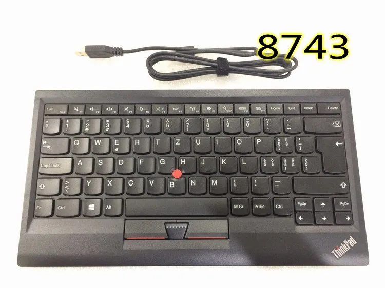 Новая Оригинальная проводная USB клавиатура для Lenovo ThinkPad Compact с трекпонтом