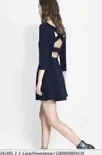 Фото Free Shipping new fashion round neck cropped sleeve back crossover dress women for 1439083632 Женская одежда Free Shipping new fashion round neck cropped sleeve back crossover dress women for 1439083632 Женская одежда