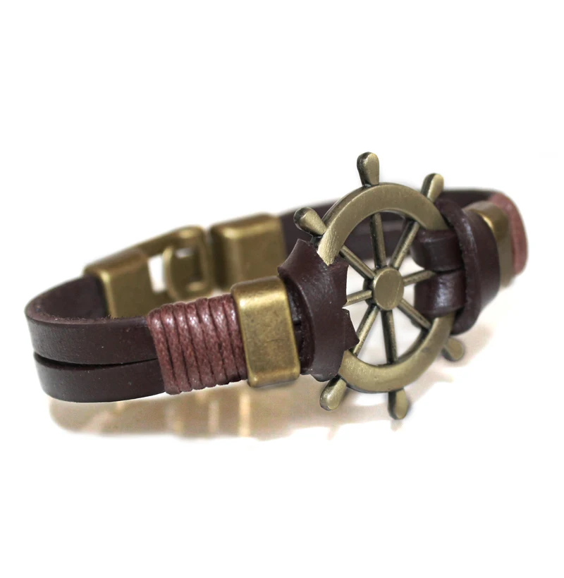 Горячее предложение новые оригинальные браслеты из телячьей кожи для мужчин и