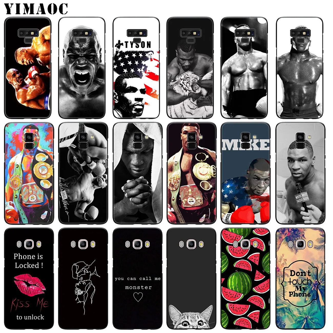 Мягкий силиконовый чехол для телефона YIMAOC Mike Tyson punch Samsung Galaxy A6 Plus A9 A8 A7 2018 A3 A5 2016 2017