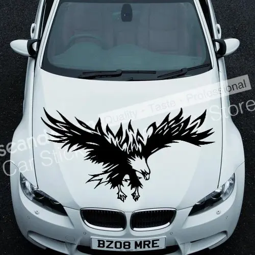 Круто! Автомобильная наклейка Totem Eagle Series TT023 B из ПВХ (черный белый красный серый