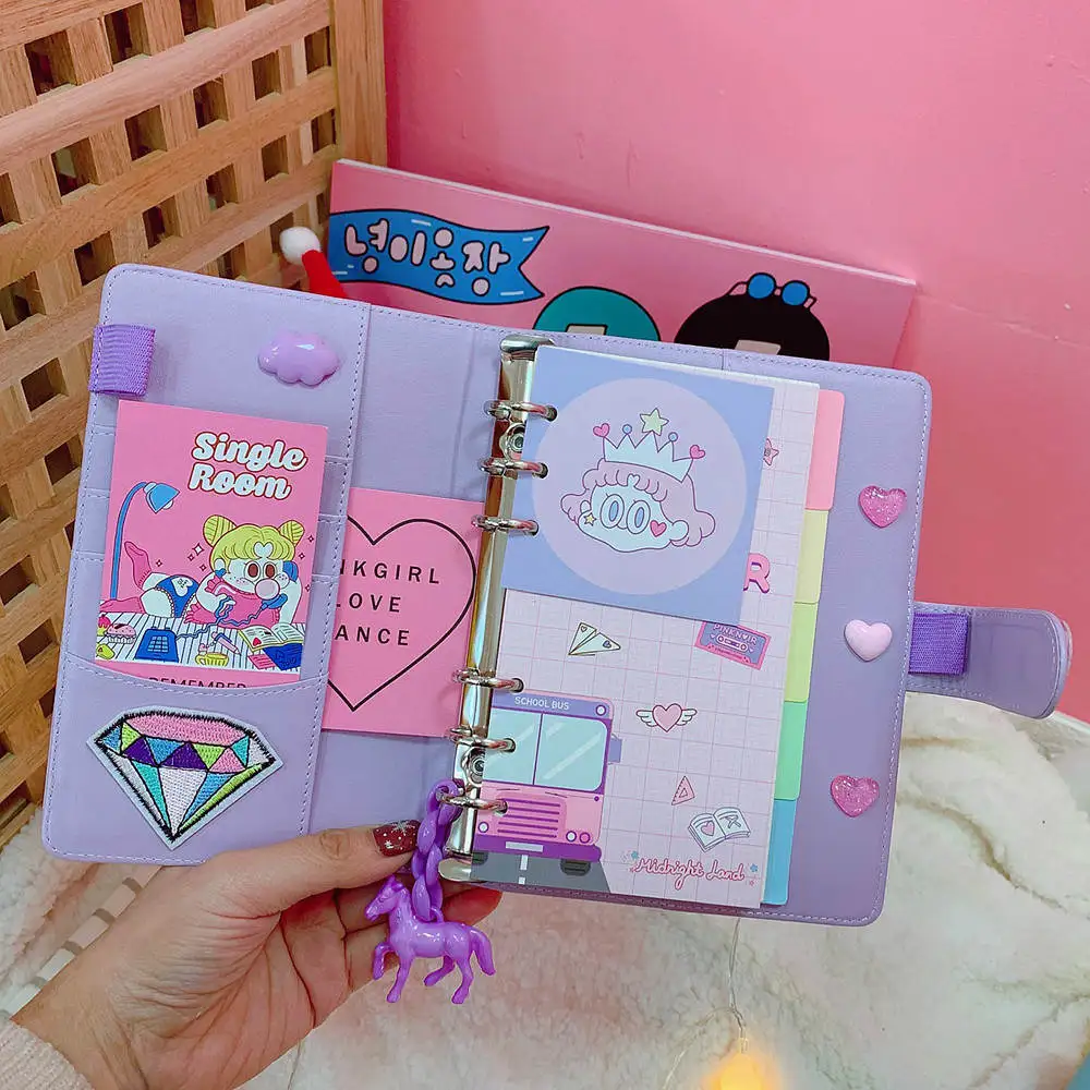 DIY блокнот рубанок Kawaii Bullet Journal Дневник для девочек Органайзер красочная книжная заметка для студентов ежедневный Еженедельный план канцелярские подарки