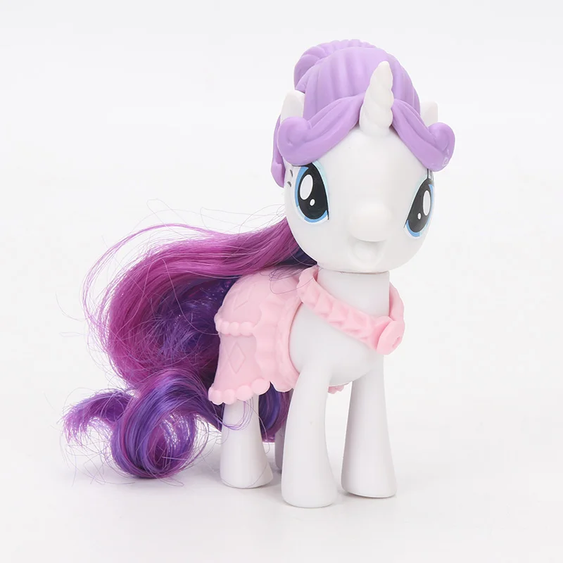 Игрушки My Little Pony the Movie Флаттершай кошелек уход за домашними животными Рарити зеркало бутик ПВХ фигурка набор Коллекция Модель игрушки куклы
