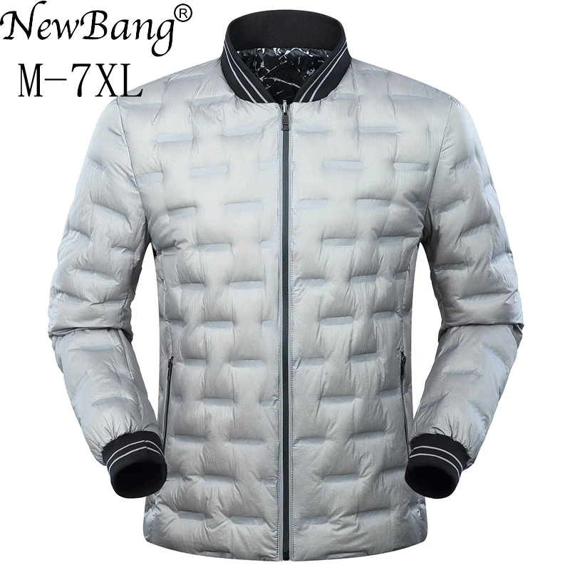 Newbang 5XL 6XL 7XL Для Мужчин's Подпушка куртка Сверхлегкий Double Side - Цена: 5007.63