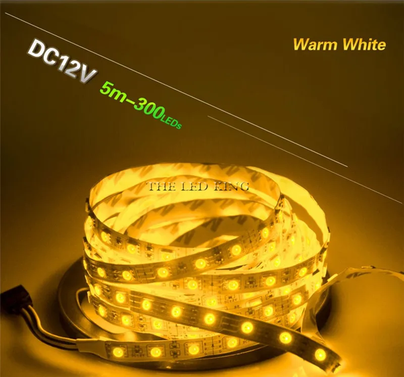 SMD 5050 60 светодиодный s/m 5 м 10 м RGBW RGBWW RGB Светодиодная лента освещение светодиодный Диодная лента DC 12 В адаптер Набор светодиодных лент