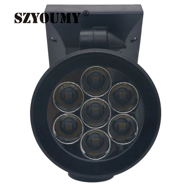 SZYOUMY 7-светодиодный одный автоматический RGB/белый точечный светильник на