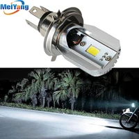 h4 led motorcycle headlight bulbs cob led 6 80v 1000lm hl lamp scooter atv moto accessories fog lights 6000k xenon white