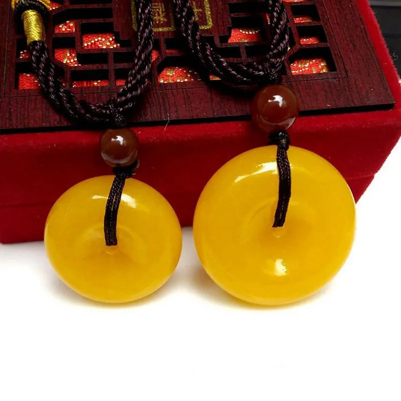 Высококачественные гладкие натуральные желтые нефриты в форме монет 25/30/35/40 мм