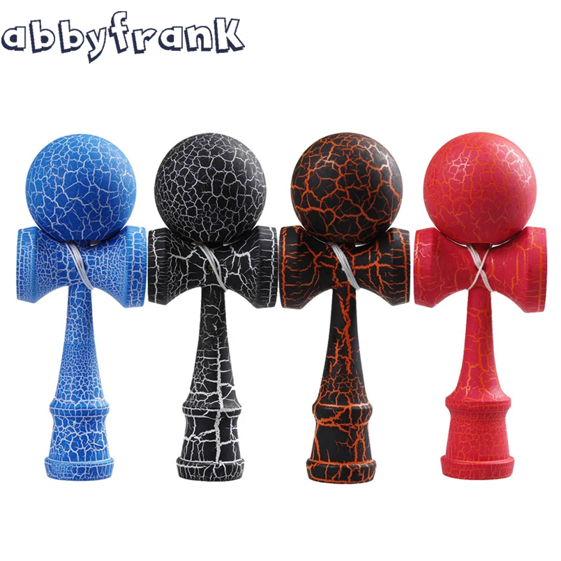 Abbyfrank полный трещины Профессиональный Kendama деревянная игрушка умелые