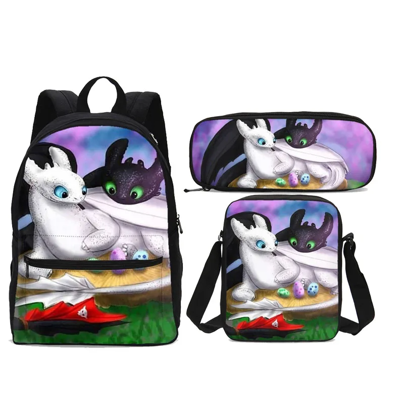 Женский школьный рюкзак с рисунком &quotКак приручить дракона&quot 3