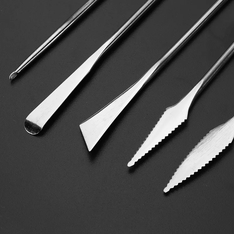 5 шт. высококачественные скульптурные инструменты из нержавеющей стали лепка