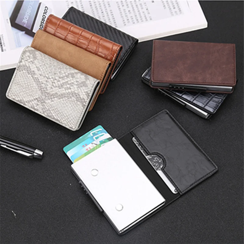 ZOVYVOL 2021 Новый RFID бумажник держатель для карт Блокировка Crad кошелек Металлические