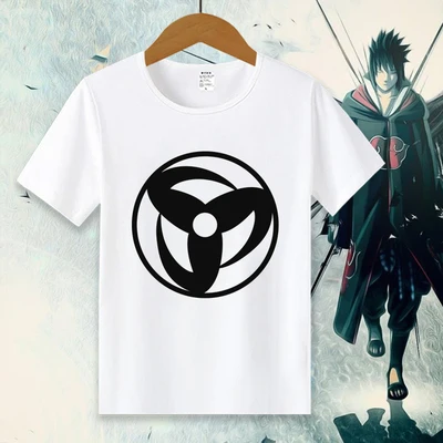 020 Новая футболка с Наруто Аниме Футболка женская футболка Janpan Uchiha Sasuke Косплей топы Мужские футболки с коротким рукавом - Цвет: 020