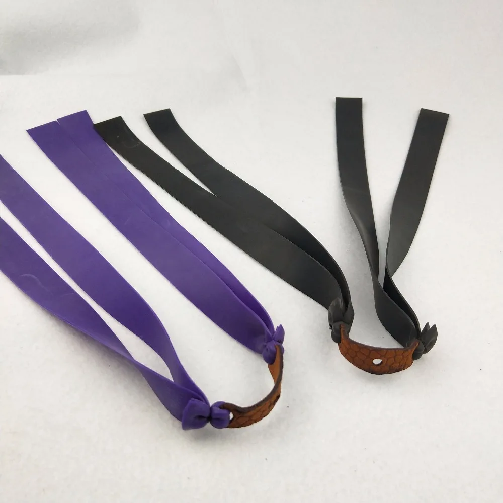New 2Pcs outdoor slingshot strong elastic flat tape hunting sports set practical rubber | Спорт и развлечения