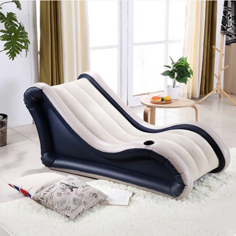 Модные водонепроницаемые диваны Beanbag Надувная складная кровать мебель для