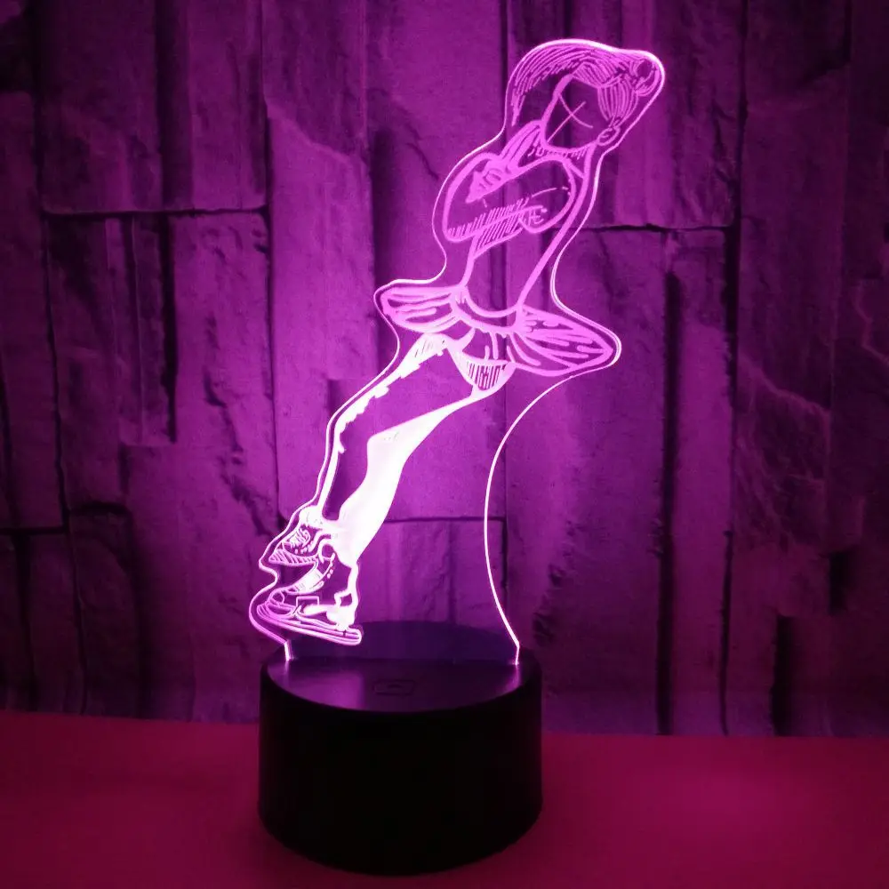 Ночник kating 3d Usb 7 цветный сенсорный светодиодный светильник визуальный личный