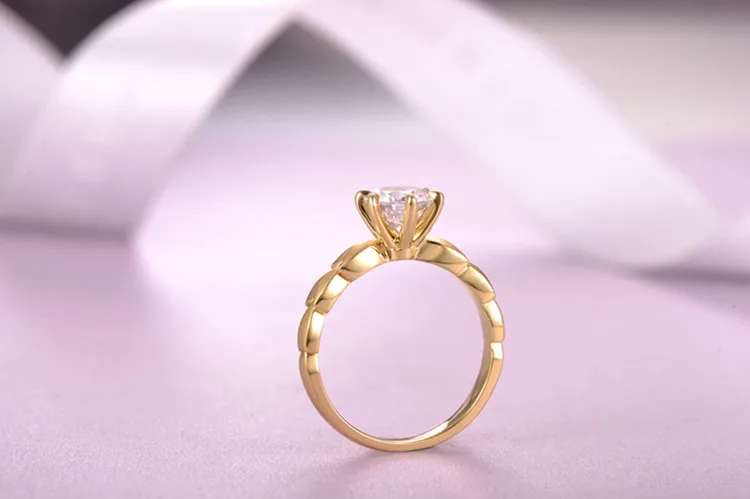 Бренд ZOCAI кольцо подлинное 18 K золото(Au750) Настоящее 0,30 CT Сертифицированный бриллиант обручальное кольцо W06505