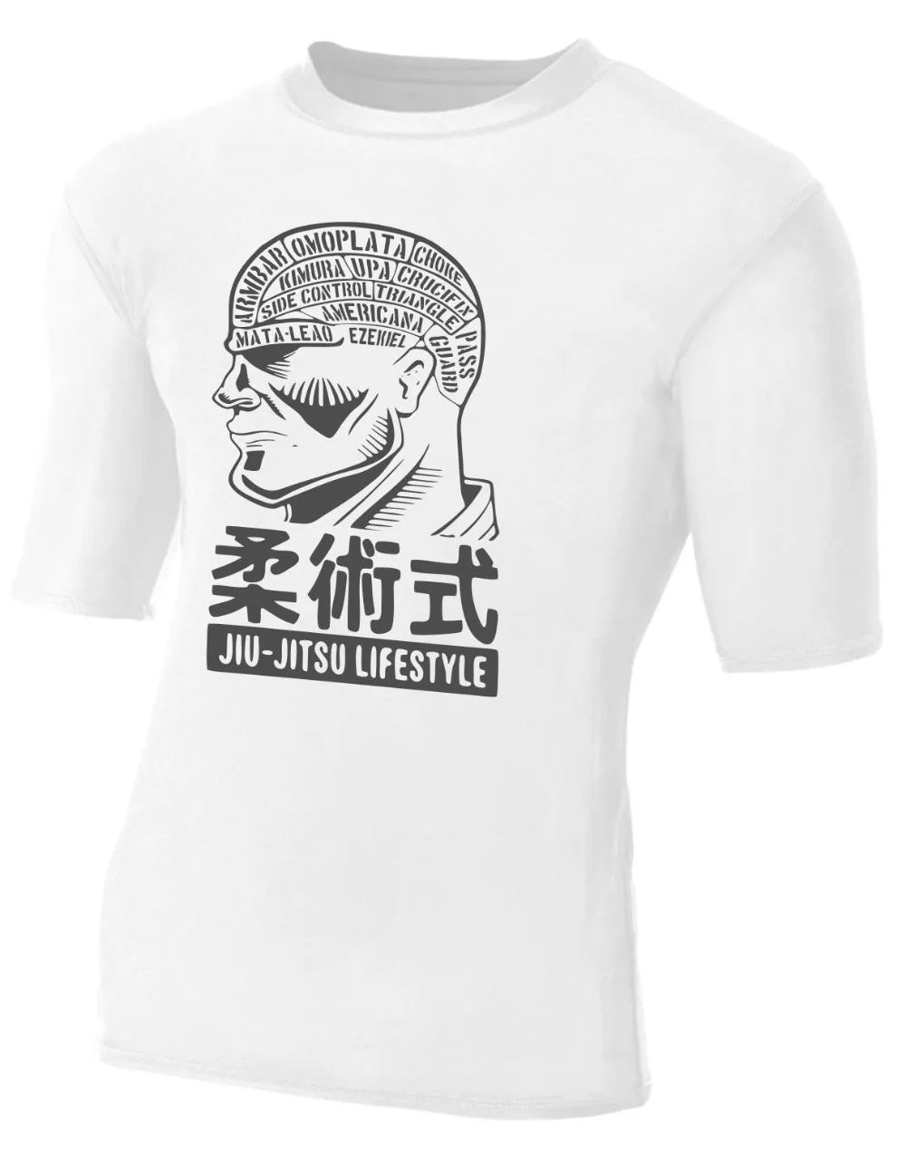 2018 с короткими рукавами и круглым вырезом повседневная мужская Топ футболки джиу