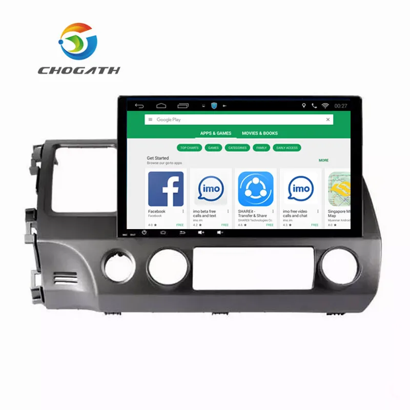 Автомобильный GPS плеер CHOGATH 10 2 дюйма Android 7 0 Navi для Honda Civic 2006-2011 с ОЗУ 1/2G