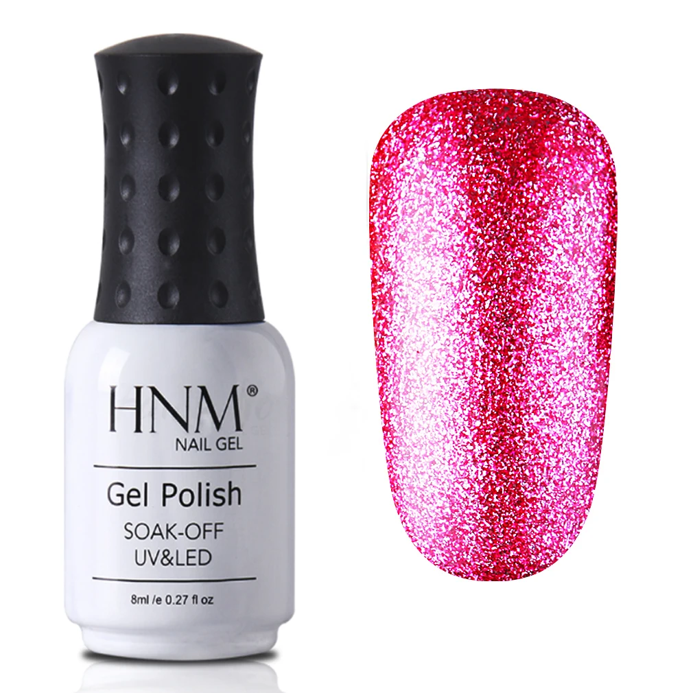 58019 HNM Bling Platinum гель для ногтей 8 мл Блеск УФ-гель для ногтей светодиодный светильник гель лак Полупостоянный Гель-лак грунтовка для ногтей - Цвет: 58019