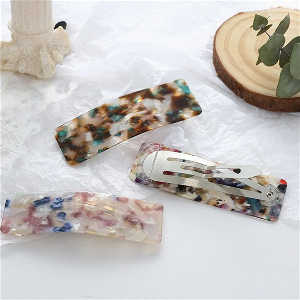 1 шт. модные заколки для волос с уксусной кислотой цветные цветочным принтом