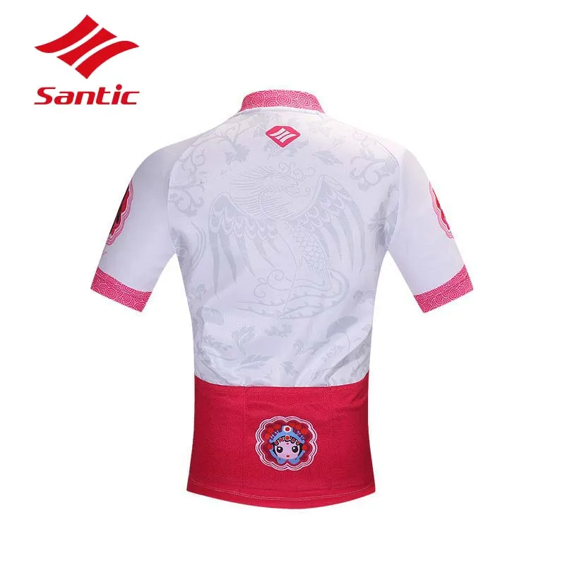 Женская быстросохнущая велосипедная майка Santic дышащая Спортивная одежда для