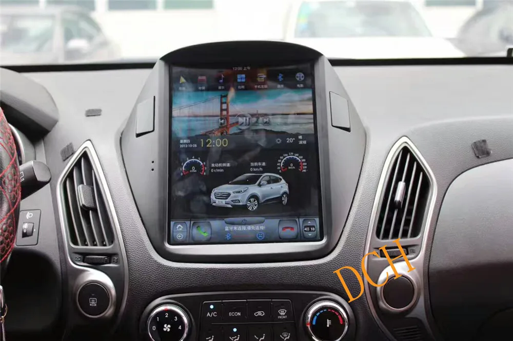 10 4 ''вертикальный Большой автомобильный сенсорный экран в стиле Tesla Стиль Android