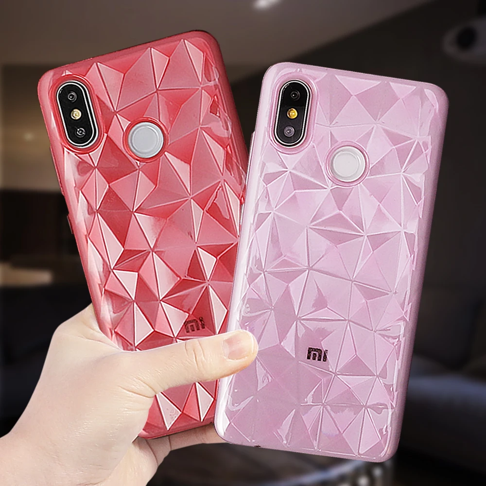Чехол для телефона UBERAY для Xiao mi POCOPHONE F1 mi 8 SE A1 A2 Lite Red mi 4X 4A 5 6 Pro Note 5 Pro 3D Алмазная текстура мягкий чехол s