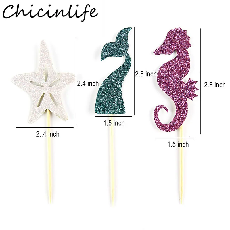Chicinlife 1 компл. Русалка Photo Booth Реквизит День рождения обувь для девочек сувениры подарок детский душ Свадебные Русалка вечерние украшения