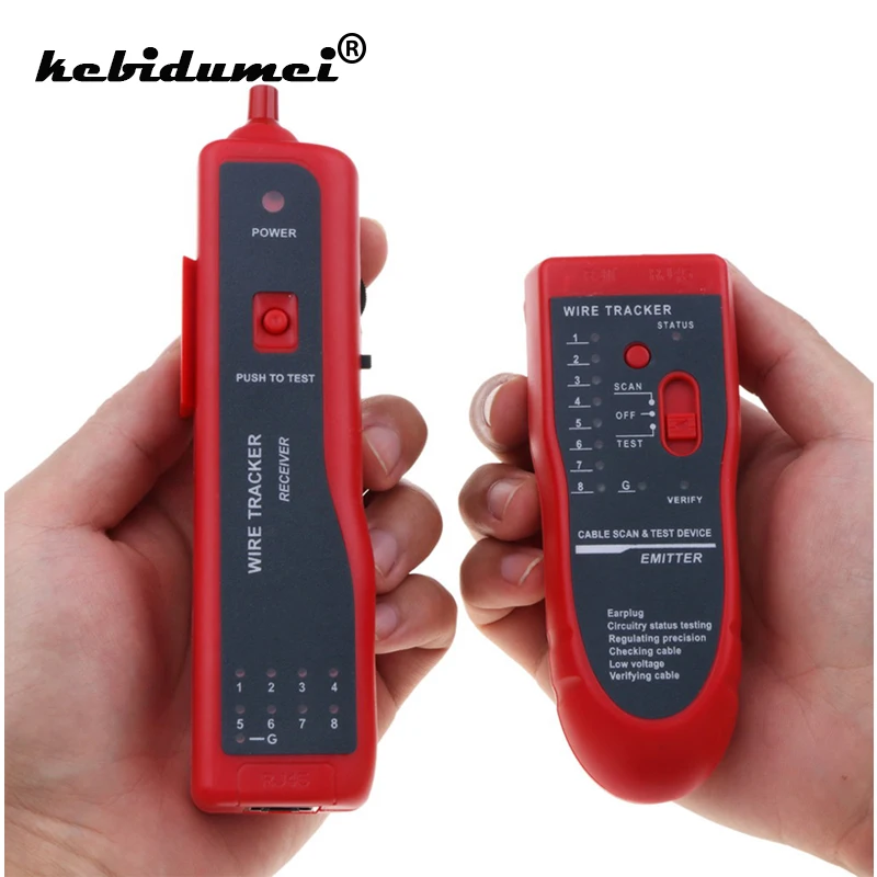 Kebidumei Многофункциональный кабельный трекер RJ45 RJ11 Диагностика тона сетевые