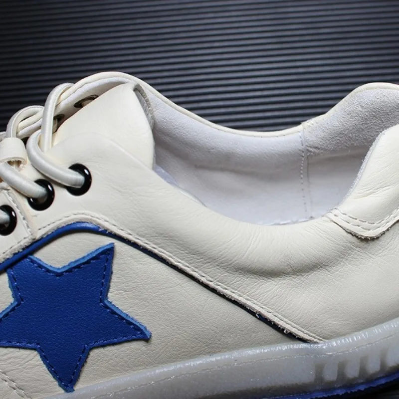 

Men Shoes England Style Sneakers Summer 2019 Breathable Flats Luxury Casual Retro Genuine Leather White Flat Shoes Hip Hop Shoes