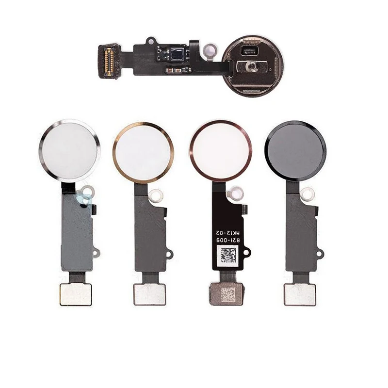 Original Home Button For iPhone 7 7P 8 Plus Main Homebutton Key Flex Cable Repair Replacement Parts