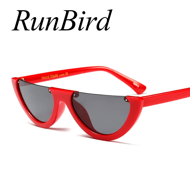 Солнечные очки RunBird в винтажном стиле женские Полуободковые солнцезащитные