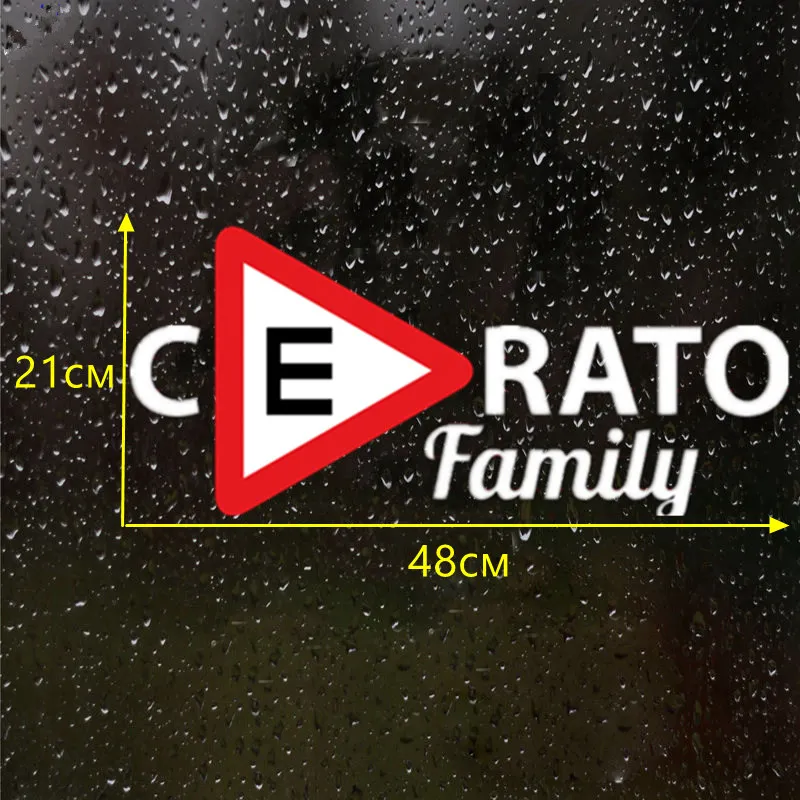 CS-958#48*21см наклейки на авто Знак Шипы (ГОСТ) Cerato family водонепроницаемые машину