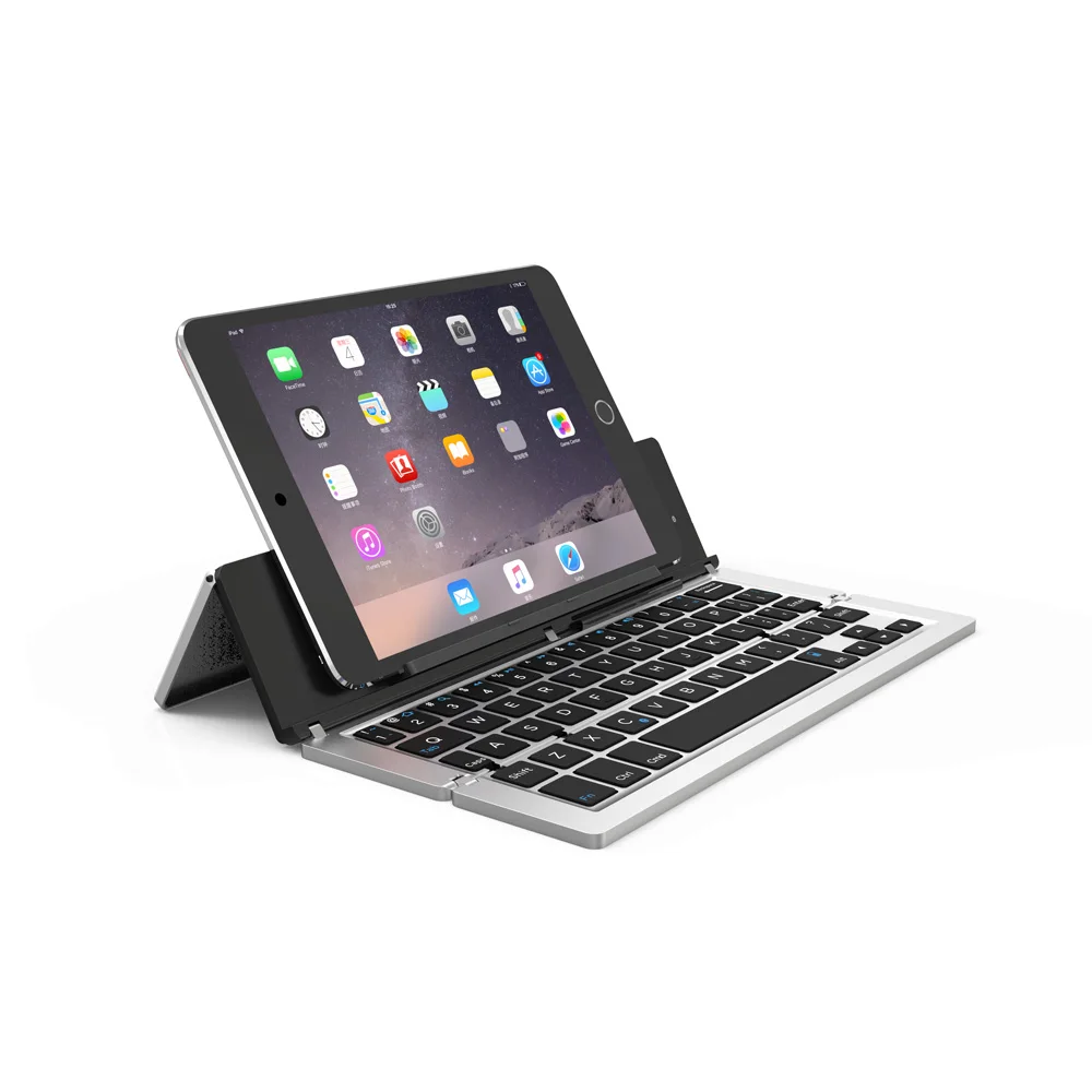 Универсальная беспроводная bluetooth-клавиатура из алюминиевого сплава для iPad, iPhone, samsung, Nokia, IOS, Windows, Android, система, планшет, ПК, телефон