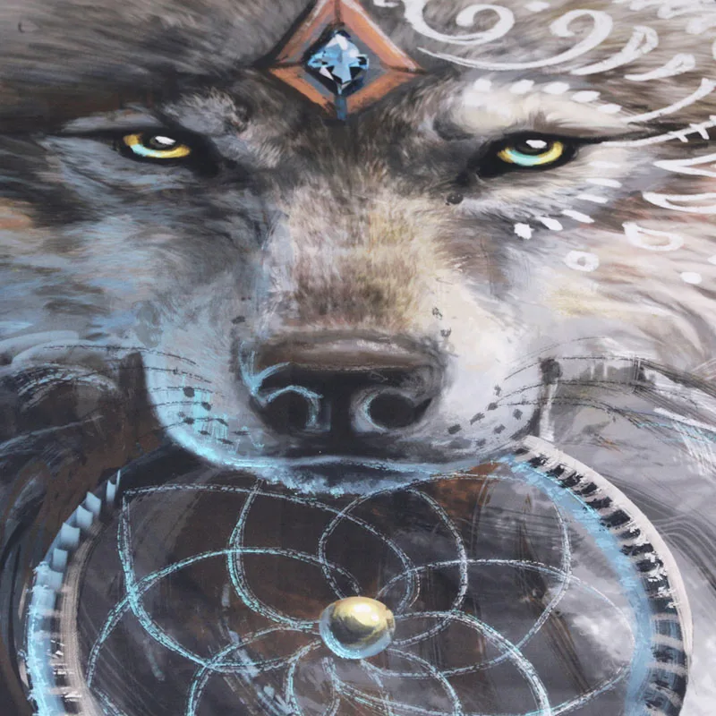 Annuona Luxury 3pcs 3D Wolf Bedding Set Jacquard King Queen Size Adult Bed Lines Pillowcases Duvt Cover Home Textile |