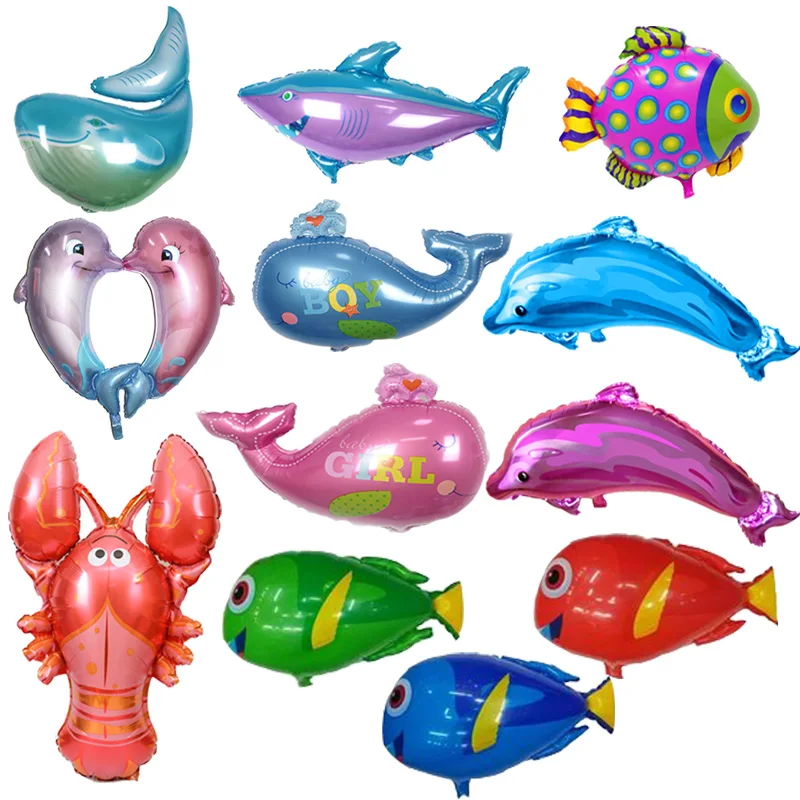 Воздушные шары из фольги в виде рыбы надувные игрушки воздушный шар для морской