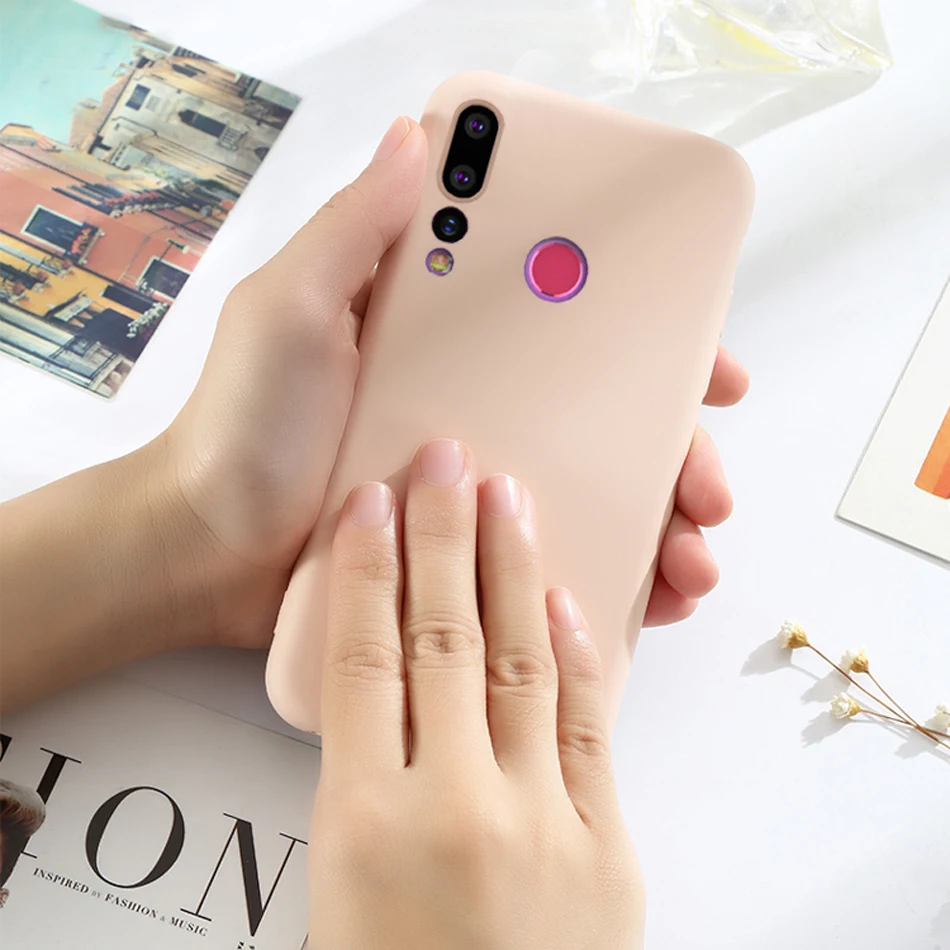 Nova 4 роскошные мягкие матовые цветные Чехлы для Huawei противоударный чехол из ТПУ и
