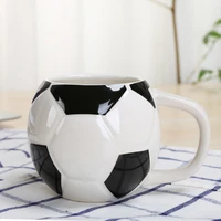 400ml soccer coffee mug ceramic soccer ball cup for water milk coffee football mug tea cup gift for friend fans players