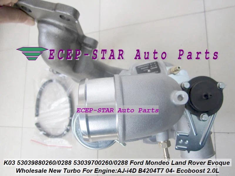 Turbo K03 53039880260 53039880289 53039700288 53039880288 для Ford Mondeo Land Rover Evoque AJ i4D B4204T7 Ecoboos 04 2.0L|turbo k03|k03