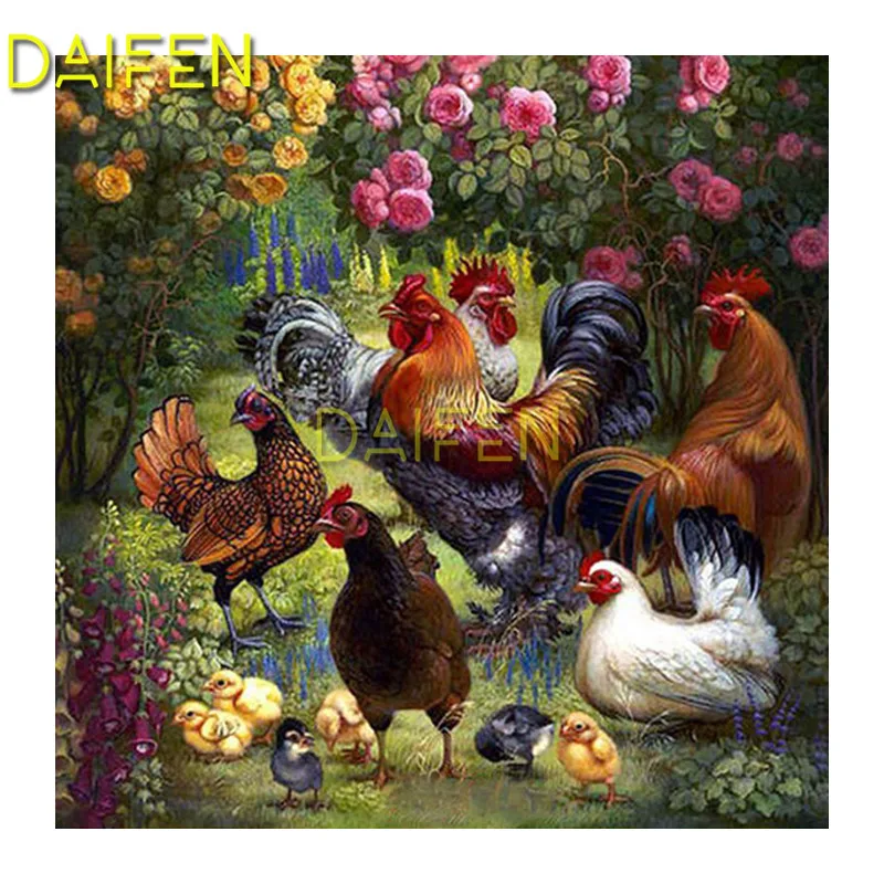 

Алмазная вышивка 5D Стразы курица петух Baby 5d «сделай сам», алмазная живопись, вышивка крестиком, мозаика, домашний декор, сад