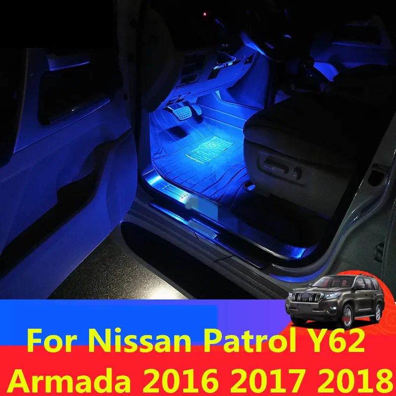 Ножная лампа светодиодный светильник атмосферный автомобильный ножной