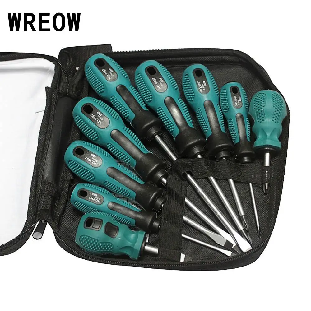 9 шт. прецизионных отверток Multi-bit Магнитный Филлипс шлицевая MultiTool отвертка Torx