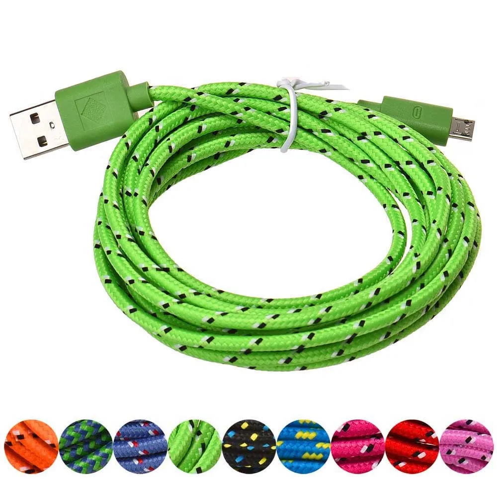 2 м/3 м шнур для телефона Micro USB кабель Смартфон Зарядка универсальные телефонные