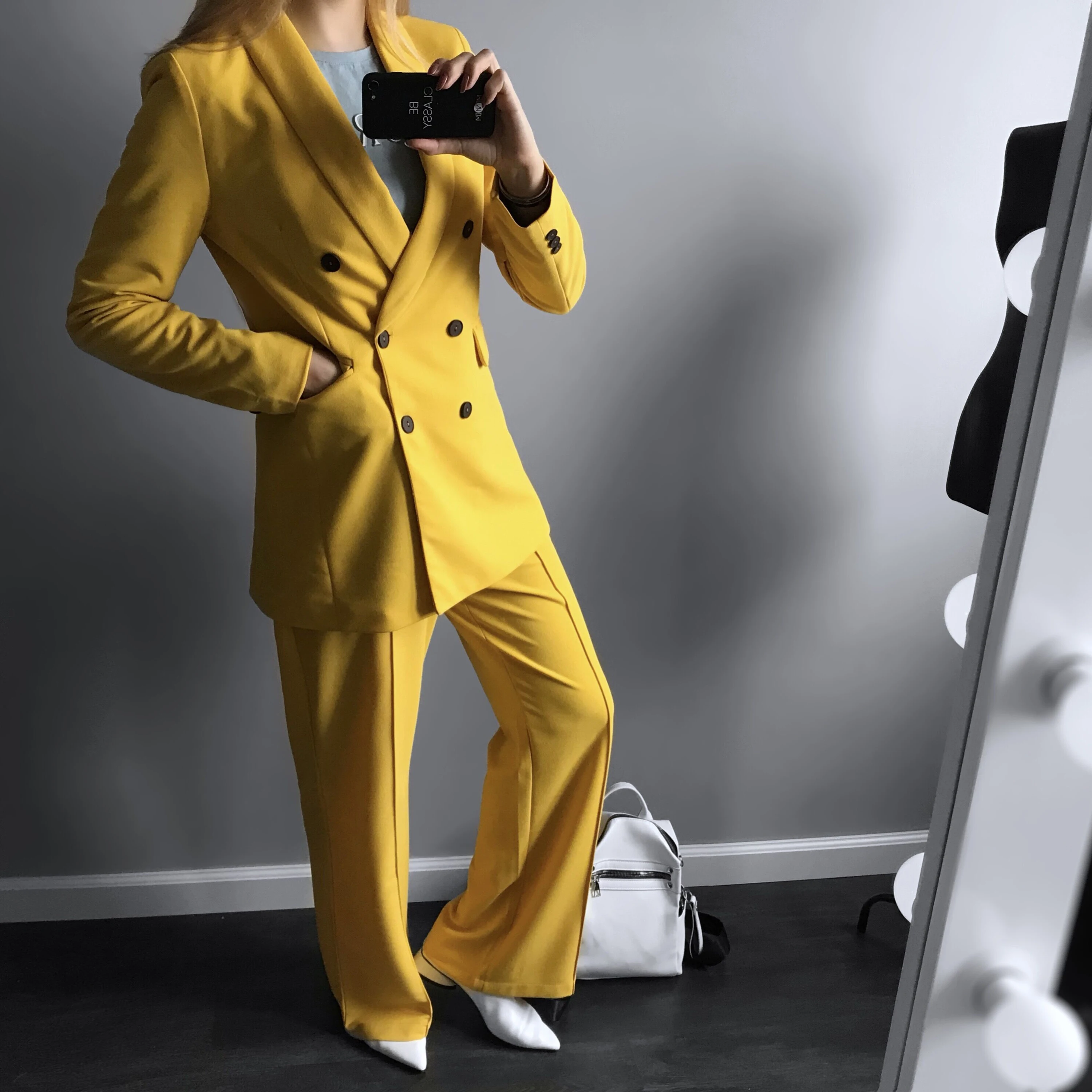 Блейзер Fatika блейзер яркого цвета с длинным рукавом и зубчатой кнопкой Офисная