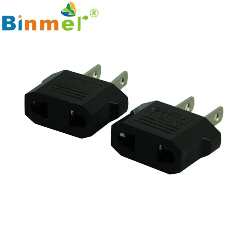 2 шт. европейский и американский адаптер штепсельной вилки ЕС к США Oct20|plug adapter|us plug