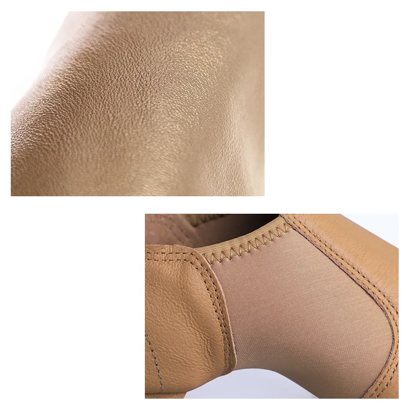 Genuine Leather Jazz Dance Shoes Modern Jazz Shoes Men Dancing Shoes Soft Sole Slip On Dance Sneakers Gymnastics Dance Shoes
