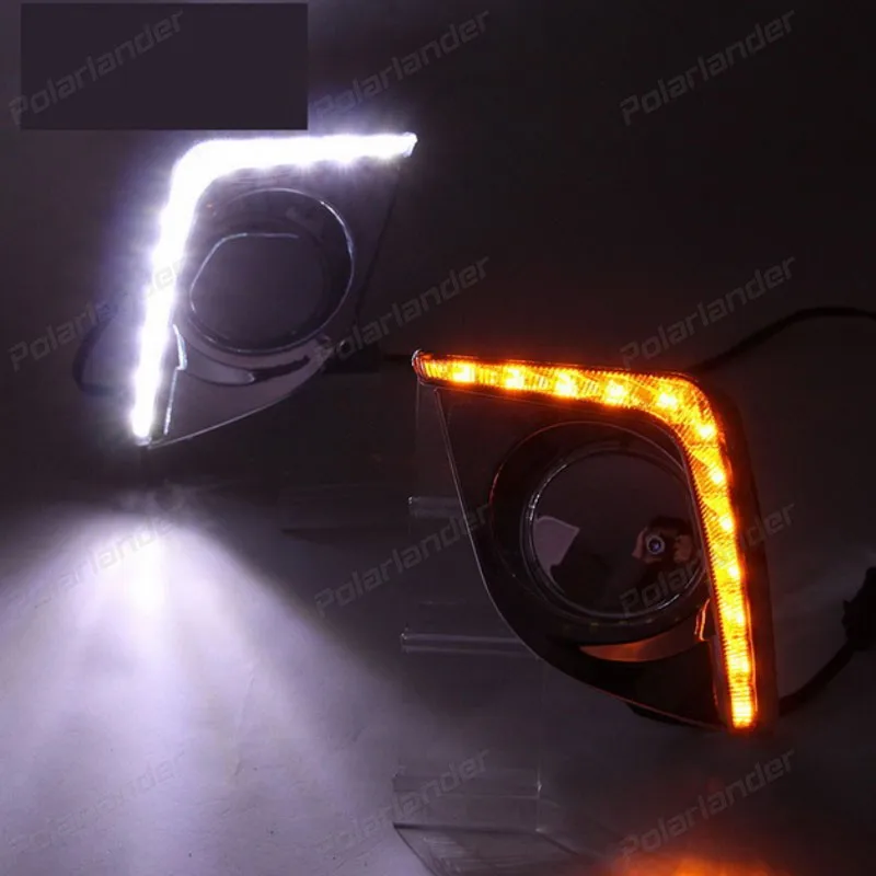 

running light car styling For T/oyota L/evin 2014-2015 LED High brightness guide led fog lamps